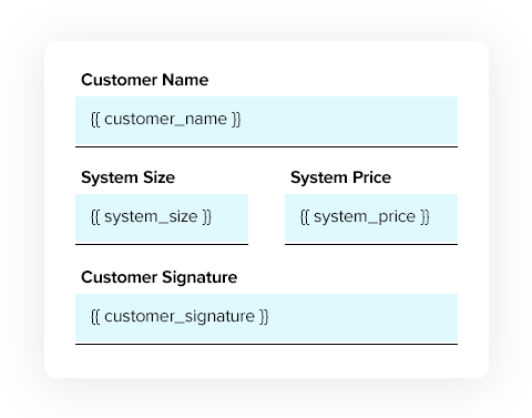 Solar document widgets