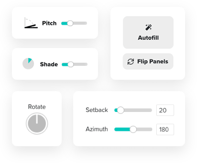 Solar layout controls