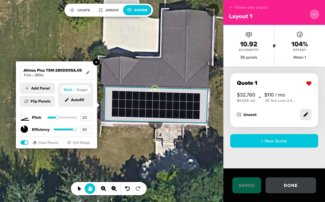 Solar layout tool